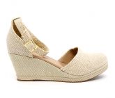 Sandália Espadrille Feminina Plataforma Doma Shoes Bege