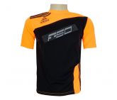 Camisa Adidas Dry Fit Preta e Laranja