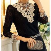 Moda Luxo: Blusa Renda de Ótima Qualidade. Frete Grátis.