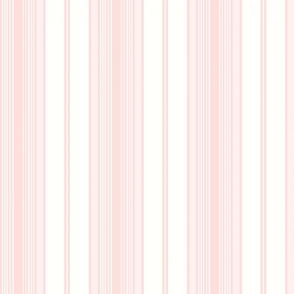 Papel de Parede Bambino's Bobinex (Nacional) - Listras (Tons de Rosa/ Branco) 3360