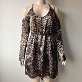 VESTIDO MANGA LONGA COM TULE