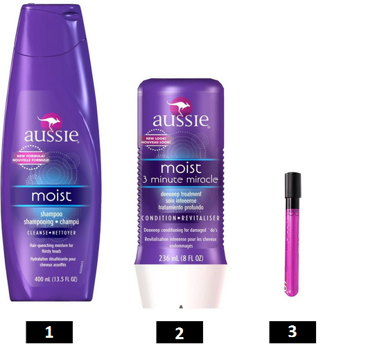 Kit Aussie Shamppo e Máscara Moist + Batom Matte