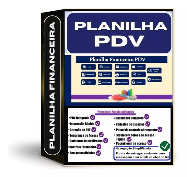 Planilha Financeira Com Pdv: Controle Total Simples!