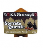 VELA COMESTÍVEL SORVETE QUENTE CHOCOLATE COM AVELA 25G