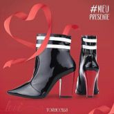 Bota feminina cano curto com bico fino FLAMENGO- TORRICELLA