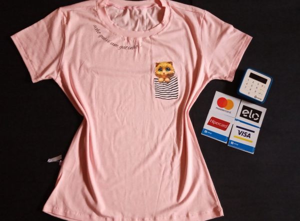 T-shirt (Acho que vi um gatinho)