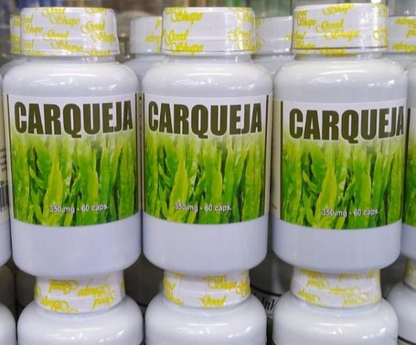 carqueja 350mg kit 03 frascos c/60 capsulas