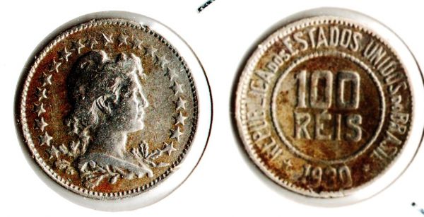 V084-1 - 100 Réis 1930 -Tiragem de 2.398.000