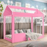Cama Infantil Montessoriana Crystal Baby Rosa 936 J A Moveis