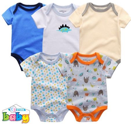 Conjunto de Roupas Recém-nascidos body suits 5 PEÇAS  FRETE GRÁTIS