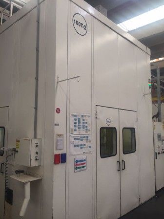 Prensa Excêntrica Usada 100 Tons freio-fricção MINSTER - 400 GPM