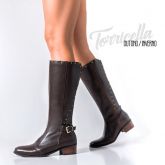 Bota montaria couro cano longo- torricella