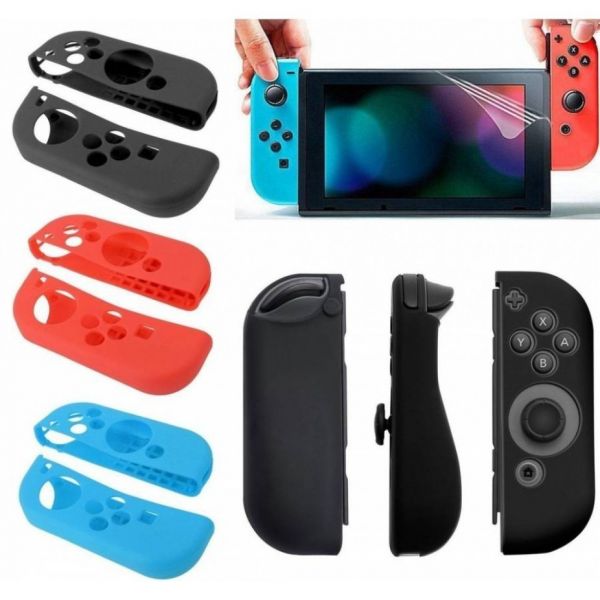 Par Capas De Silicone Para Controles Nintendo Switch Joycon