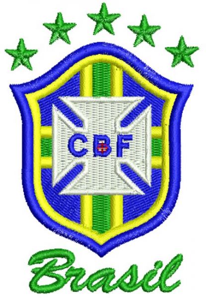 CBF Brasão Matriz para Bordar