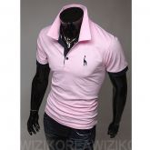 Camisa Masculina Casual Manga Curta Gola Polo Homens De Esti