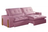 Estofado Retratil Reclinavel Itaoca.Fitipaldi 210 2x80 Vel Rose 14 Idealle