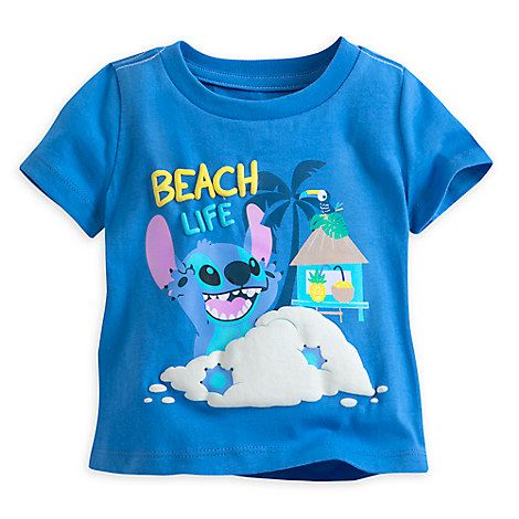 MB0301- Camiseta Disney Stitch Azul 6M (03-06meses) - Disney Store