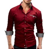 Moda Luxo: Camisa Slim Fit Manga Longa, de Ótima Qualidade. Frete Grátis.