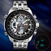 Skmei 0993 Double Time Men Quartz Digital Watch 3ATM à prova d'água