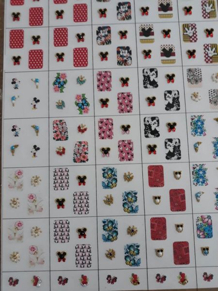 KIT JOIAS DE UNHAS MISTA 10 UNID