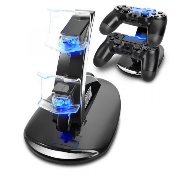 Base Dock Carregador Duplo De Controles Sony Ps4 Playstation (Importado)