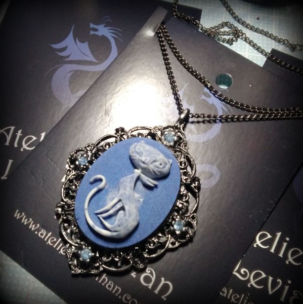 Colar Cat Cameo