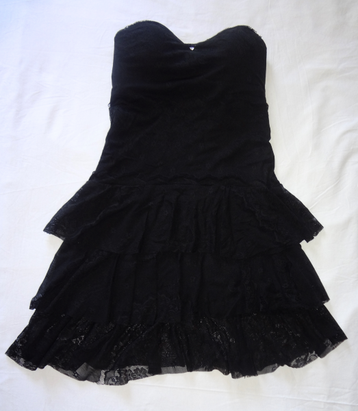 Vestido Tomara-que-caia festa renda