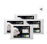 Travesseiros Fibrasca Nasa UP3 Visco 50x70 cm Brancos - 4 Unidades