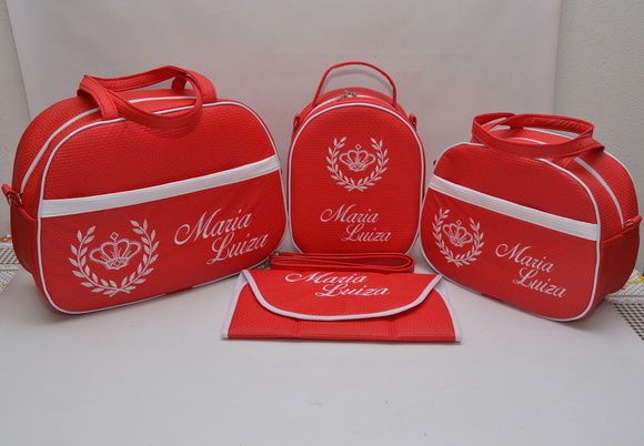 kit maternidade personalizado com 4 peças