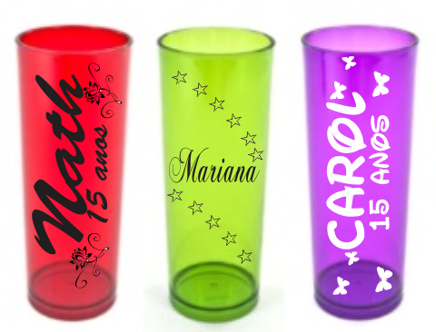 Copos Personalizados - Cores Variadas