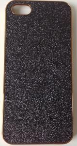 CASE GLITTER PRETA PARA IPHONE 5 E 5S