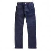 Calça Jeans Menino Básica Detalhe Em Bigode 3D 7843