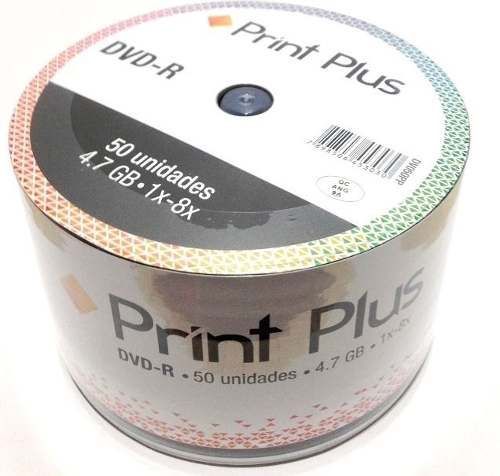 Midia DVD Print Plus com 50