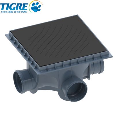 CAIXA TIGRE INSPEÇAO/INTERLIGADA COM TAMPA 300X280 100MM