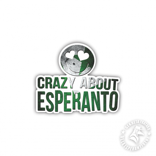 Promocia T-ĉemizo - Crazy about Esperanto