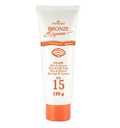 PS1c - BRONZE EXPRESS LOÇÃO FOTOPROTETORA CORP. FPS 15 – 120g – 120g