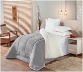 Coberdrom Solteiro Edredom Pele De Carneiro Sherpa cod B003