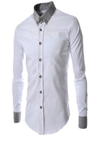 Camisa Slin Manga Longa c/ Detalhe na Gola e Mangas