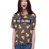Blusa Cinza Pizza