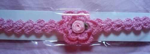 Tiara De Crochê Infantil Diversas Cores E Modelos