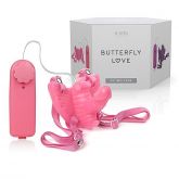 Borboleta Mágica com Mini Pênis Butterfly Love - Rosa