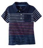 MC4C01- Camisa Polo Carter's Listrada Azul Marinho 5 (4-5anos) - Carter's