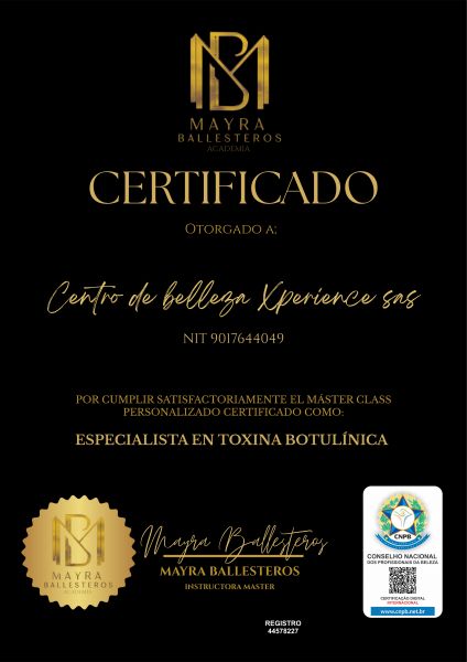 CENTRO DE BELLEZA XPERIENCE SAS