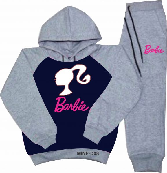 CONJUNTO MOLETOM INFANTIL BARBIE COD.:07 (14 AO PP)