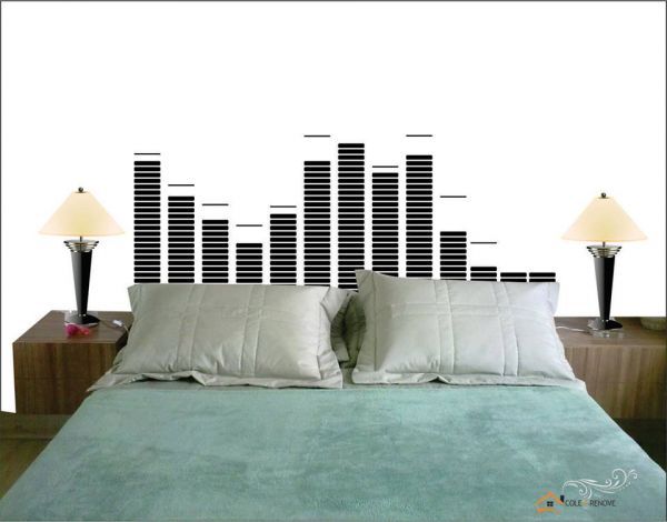 Adesivo parede cabeceira de cama 3