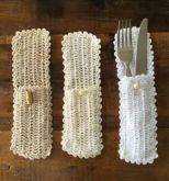 PORTA TALHER DE CROCHÊ