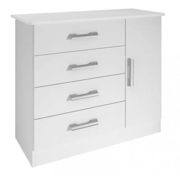 Comoda Firenze 4G1P Branco D Doro