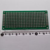 Placa Virgem Perfurada Fibra Dupla Face 3x7cm