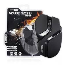 MOUSE GAMING ÓPTICO HARDLINE 2400DPI PRETO - MS26