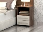 Criado Bruna 2G1N Chocolate.Off White Quarta Divisao